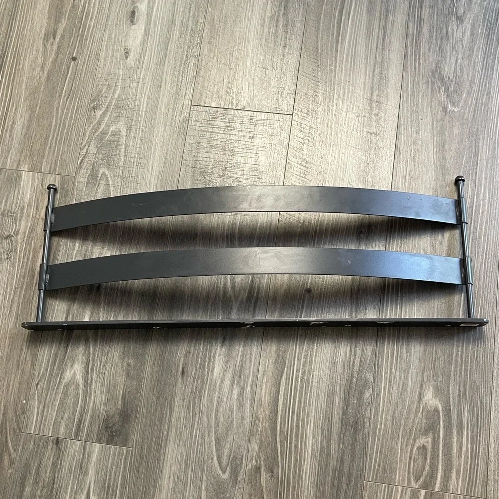 Crate & Barrel Tiburon 8 Bottle Black Metal Wine Rack